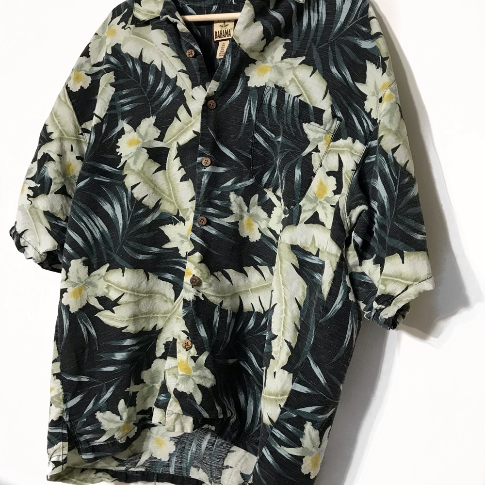 Tommy Bahama XL silk and linen mix men shirt